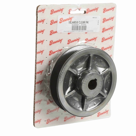 Browning 1 Groove Cast Iron Finish Bore FHP Variable Pitch Sheave Clear Pack 1VL44X5/8 CLEAR PK